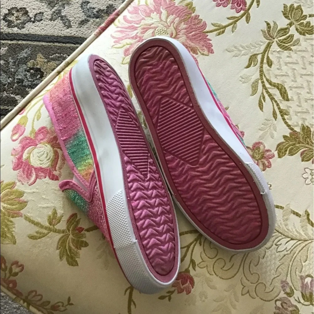 Legendary slip on no laces Rainbow 🌈 colorful sneakers 12 nice look